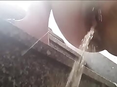 Hairy Korean Teen's Pee Show